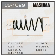 Пружина подвески MASUMA 1422881417 QX4W F CS-1029