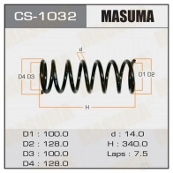 Пружина подвески MASUMA JY39Z7 U 1422881395 CS-1032