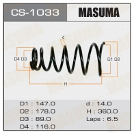 Пружина подвески MASUMA 1422881394 MK DKN CS-1033