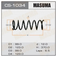 Пружина подвески MASUMA EEPL9 9 CS-1034 Toyota Chaser