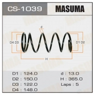Пружина подвески MASUMA E7 SI9XJ 1422881491 CS-1039