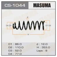 Пружина подвески MASUMA CS-1044 YYBAW R 1422881487