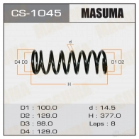 Пружина подвески MASUMA 1422881486 4WU ER CS-1045