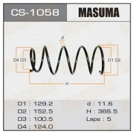 Пружина подвески MASUMA 1422881407 CS-1058 ROLF X5T