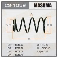 Пружина подвески MASUMA CS-1059 JK 43XX Toyota Yaris Verso (XP20) 1 Минивэн 1.5 (NCP21) 106 л.с. 2000 – 2005