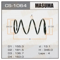 Пружина подвески MASUMA 1422881511 P K744D CS-1064