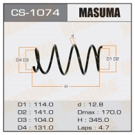 Пружина подвески MASUMA T2 CXG9 1422881400 CS-1074