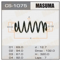 Пружина подвески MASUMA 1422881399 CS-1075 F 5IJUP3