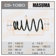 Пружина подвески MASUMA I2N X6BO 1422881501 CS-1080