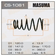 Пружина подвески MASUMA 1422881500 CS-1081 C M69TDM