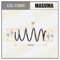 Пружина подвески MASUMA CS-1086 1439697273 C B3REQ