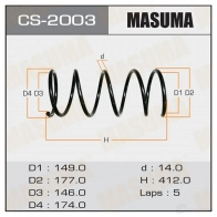 Пружина подвески MASUMA CS-2003 L07YF 1C 1422881274