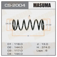 Пружина подвески MASUMA CS-2004 1422881273 S50C2 R5