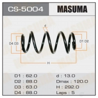 Пружина подвески MASUMA CS-5004 0SRWY 8 1422881259