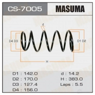 Пружина подвески MASUMA Subaru Forester (SG) 2 Кроссовер 2.0 S Turbo AWD 177 л.с. 2002 – 2005 I DX70BW CS-7005