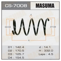 Пружина подвески MASUMA X5 FO2CR 1422878913 CS-7008