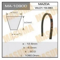 Ремень привода навесного оборудования MASUMA 1422885040 0ID OQX MA-1090