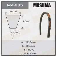 Ремень привода навесного оборудования MASUMA 0Y4QHH S MA-835 1422885519