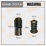 Пыльник амортизатора универсальный, отбойник D=18, H=99 MASUMA 1422881240 MAB1014 NLS1K 64T 8ML