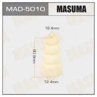 Отбойник амортизатора, 12.4x18.4x80.9 MASUMA S07K B MAD-5010 1439697532