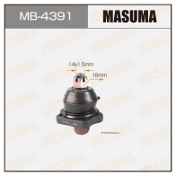 Опора шаровая MASUMA 1422882386 MB-4391 S2U MG