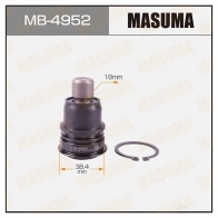 Опора шаровая MASUMA MB-4952 1422882414 MG20 ST6