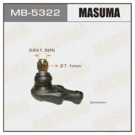 Опора шаровая MASUMA 1422882409 MB-5322 6H NCT0