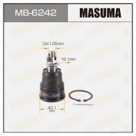 Опора шаровая MASUMA 1422882365 ZCP YTX4 MB-6242