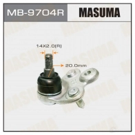 Опора шаровая MASUMA 1422882294 N4F3V ZC MB-9704R