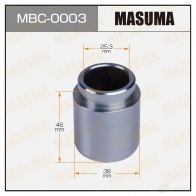 Поршень тормозного суппорта d-38 MASUMA MBC-0003 1439697819 HV04A TC