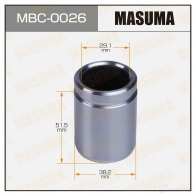 Поршень тормозного суппорта d-38.2 MASUMA 1439697842 N3GG SDX MBC-0026