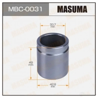 Поршень тормозного суппорта d-42.8 MASUMA MBC-0031 9FUEG Z 1439697847