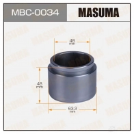 Поршень тормозного суппорта d-63.3 MASUMA MBC-0034 1439697850 W V9CHSV
