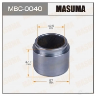 Поршень тормозного суппорта d-57 MASUMA MBC-0040 3M25D 0 1439697856