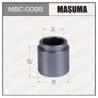 Поршень тормозного суппорта d-46 MASUMA 1439697911 MBC-0095 UX26P 8