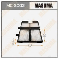 Фильтр салонный MASUMA 1422884280 4560116761999 MC-2003 G LHKMQ