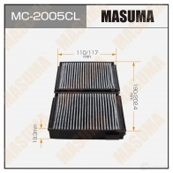 Фильтр салонный угольный MASUMA MC-2005CL VF9LA R 1422884276 4560116763559
