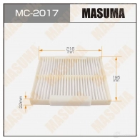 Фильтр салонный MASUMA 1420577318 MC-2017 MMROX 1 4560116762880