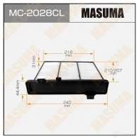 Фильтр салонный угольный MASUMA 1422884262 H1W ZCZ 4560116764587 MC-2028CL