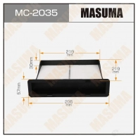 Фильтр салонный MASUMA MC-2035 1420577486 BZUUOU P 4560116764563