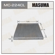 Фильтр салонный угольный MASUMA 1420577330 W W8O28R 4560116762569 MC-224CL