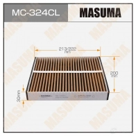 Фильтр салонный угольный MASUMA MC-324CL 1420577309 IP5CY NV 4560116760817
