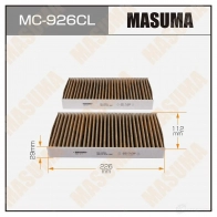 Фильтр салонный угольный MASUMA FS9 6SE 1422884199 MC-926CL 4560116762644