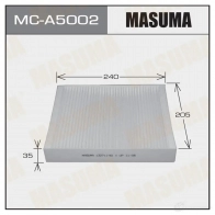 Фильтр салонный MASUMA N 3CGED 1420577475 MC-A5002 4560116763153