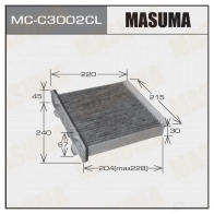 Фильтр салонный угольный MASUMA D 580I 4560116765539 MC-C3002CL 1422884193
