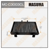 Фильтр салонный угольный MASUMA 1420577463 MC-C3003CL 4560116765706 WB IQ0