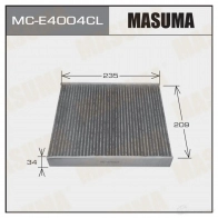 Фильтр салонный угольный MASUMA 4560116762507 34X B8 1420577474 MC-E4004CL