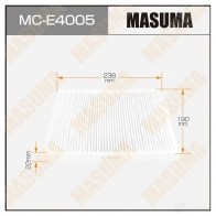 Фильтр салонный MASUMA 4560116762514 MC-E4005 1422884299 4SL KLF7