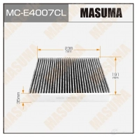 Фильтр салонный угольный MASUMA 4QA 5ZBC MC-E4007CL 1422884297 4560116762668
