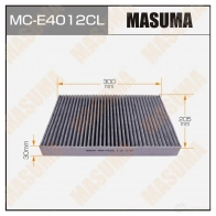 Фильтр салонный угольный MASUMA 4560116763788 MC-E4012CL 0G7 39 Audi A4 (B7) 3 Седан 1.8 T Quattro 163 л.с. 2004 – 2008
